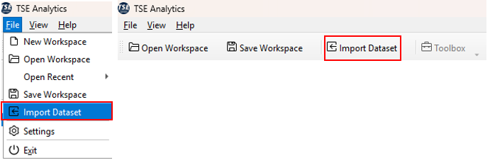 Figure: Import Dataset